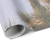 PAPIER CADEAU ARBRE VERT ET BROWN SOUS LE CIEL BLEU (Coin rond)