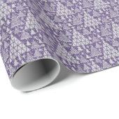 Papier Cadeau Arbres argentés sur un arrière - plan scintillant (Coin rond)