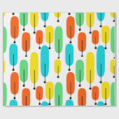 Papier Cadeau Arbres atomiques (Plat)