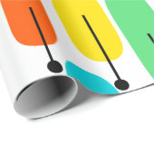 Papier Cadeau Arbres atomiques (Coin rond)