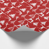 Papier Cadeau Arbres de gymnastique et de Noël (Coin)