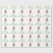 Papier Cadeau Arbres de Noël (Plat)