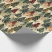Papier Cadeau Arbres de Noël (Coin)