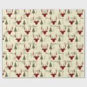 Papier Cadeau Arbres de Noël avec jambe (Plat)