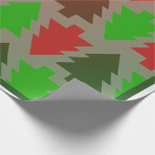 Papier Cadeau Arbres de Noël colorés - (Coin)