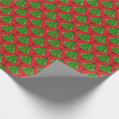 Papier Cadeau Arbres de Noël enveloppant du papier (Coin)