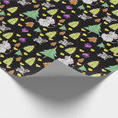 Papier Cadeau Arbres de Noël Enveloppement Papier Souris Fromage (Coin)