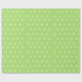 Papier Cadeau Arbres de Noël modernes Motif vert (Plat)