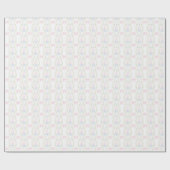 Papier Cadeau Arbres de Noël Papier d'enveloppement de Noël (Plat)