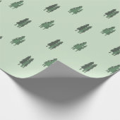 Papier Cadeau Arbres De Vert (Coin)