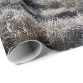 PAPIER CADEAU ARBRES D'HIVER (Coin rond)