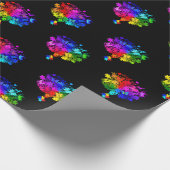 Papier Cadeau Arbres du spectre autiste (Coin)