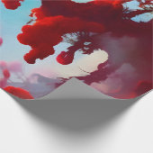 Papier Cadeau arbres rouges Abstraits (Coin)