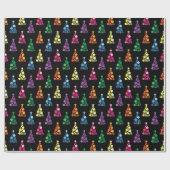Papier Cadeau Arbres scintillants (Plat)