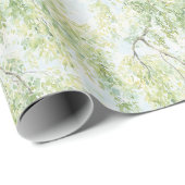 Papier Cadeau Arbres verts (Coin rond)