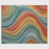 Papier Cadeau Arc arc-en-ciel liquide (Plat)