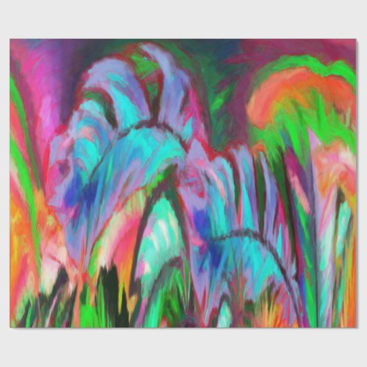 Papier Cadeau Arc-en-ciel Abstrait (Plat)