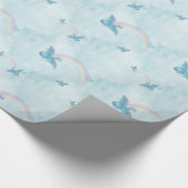 Papier Cadeau Arc-en-ciel bleu bleu (Coin)