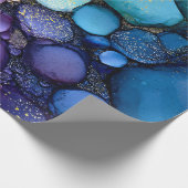 Papier Cadeau Arc en ciel bulle texture fluide Art (Coin)