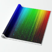 Papier Cadeau Arc-en-ciel clair et classique avec papier d'envel (Déroulé)