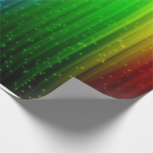 Papier Cadeau Arc-en-ciel clair et classique avec papier d'envel (Coin)