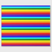 Papier Cadeau Arc-en-ciel classique lumineux (Plat)