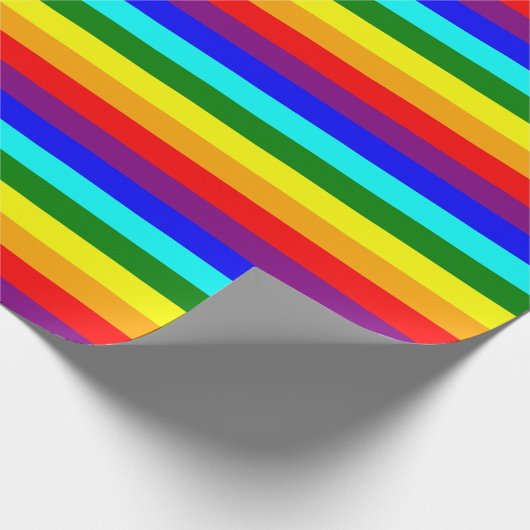 Papier Cadeau Arc-en-ciel classique lumineux (Coin)