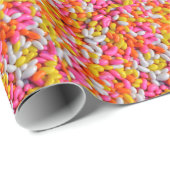 Papier Cadeau Arc-en-ciel coloré (Coin rond)