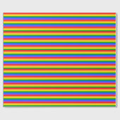 Papier Cadeau Arc en ciel coloré (Plat)