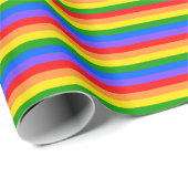 Papier Cadeau Arc en ciel coloré (Coin rond)