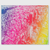 Papier Cadeau Arc-en-ciel de Manhattan (Plat)