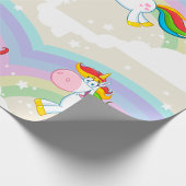Papier Cadeau Arc-en-ciel de Unicorne