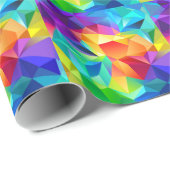 Papier Cadeau Arc-en-ciel des couleurs joyeuses Cadeau personnal (Coin rond)