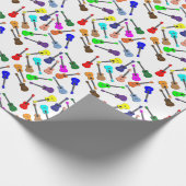 Papier Cadeau Arc-en-ciel d'ukulélé (Coin)