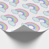 Papier Cadeau Arc-en-ciel en pastel mignon (Coin)