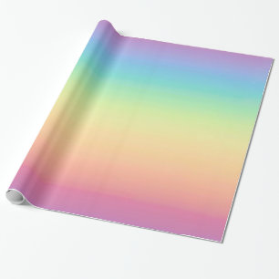 Papier Cadeau Arc-en-ciel en pastel Ombre