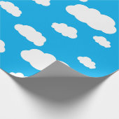Papier Cadeau Arc-en-ciel et nuages mignons 1er anniversaire (Coin)