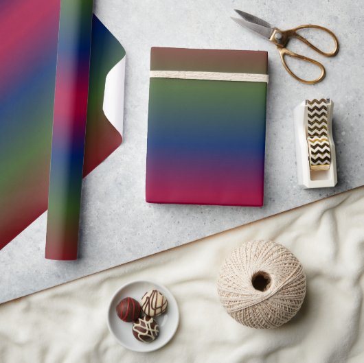 Papier Cadeau Arc en ciel foncé (Artisanat)