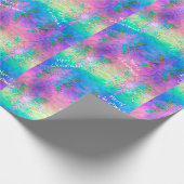 Papier Cadeau Arc-en-ciel Fractale Cravate-Dye Flocon de neige J (Coin)