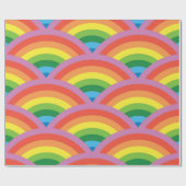 Papier Cadeau Arc-en-ciel heureux (Plat)