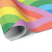 Papier Cadeau Arc-en-ciel heureux (Coin rond)