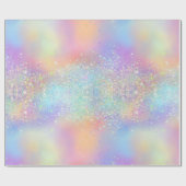 Papier Cadeau Arc-en-ciel Iridescente huile et Parties scintilla (Plat)