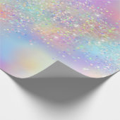 Papier Cadeau Arc-en-ciel Iridescente huile et Parties scintilla (Coin)