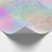 Papier Cadeau Arc-en-ciel Iridescente huile et Parties scintilla (Coin)