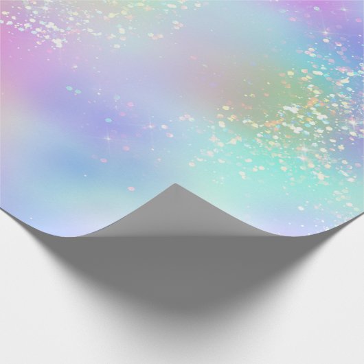 Papier Cadeau Arc-en-ciel Iridescente huile et Parties scintilla (Coin)