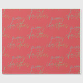 Papier Cadeau Arc en ciel Joyeux Noël Belle Cerise Rouge (Plat)