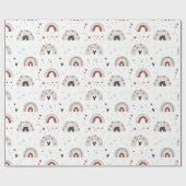 Papier Cadeau Arc-en-ciel mignon, étoiles et papier enveloppant  (Plat)