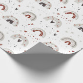Papier Cadeau Arc-en-ciel mignon, étoiles et papier enveloppant  (Coin)