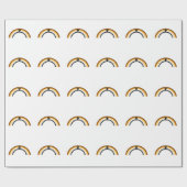 Papier Cadeau Arc-en-ciel Ours (Plat)