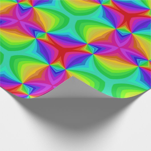 Papier Cadeau Arc-en-ciel psychédélique (Coin)